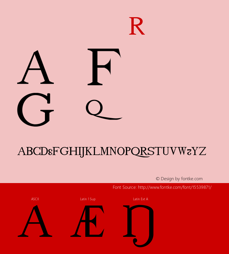 drmdoztc14 Regular Version 001.001 Font Sample