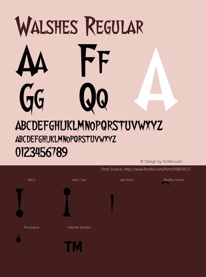 Walshes Regular OTF 3.000;PS 001.001;Core 1.0.29 Font Sample