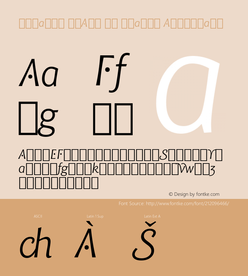 Chianti ItAlt BT Italic Alternate Version 1.01 emb4-OT图片样张