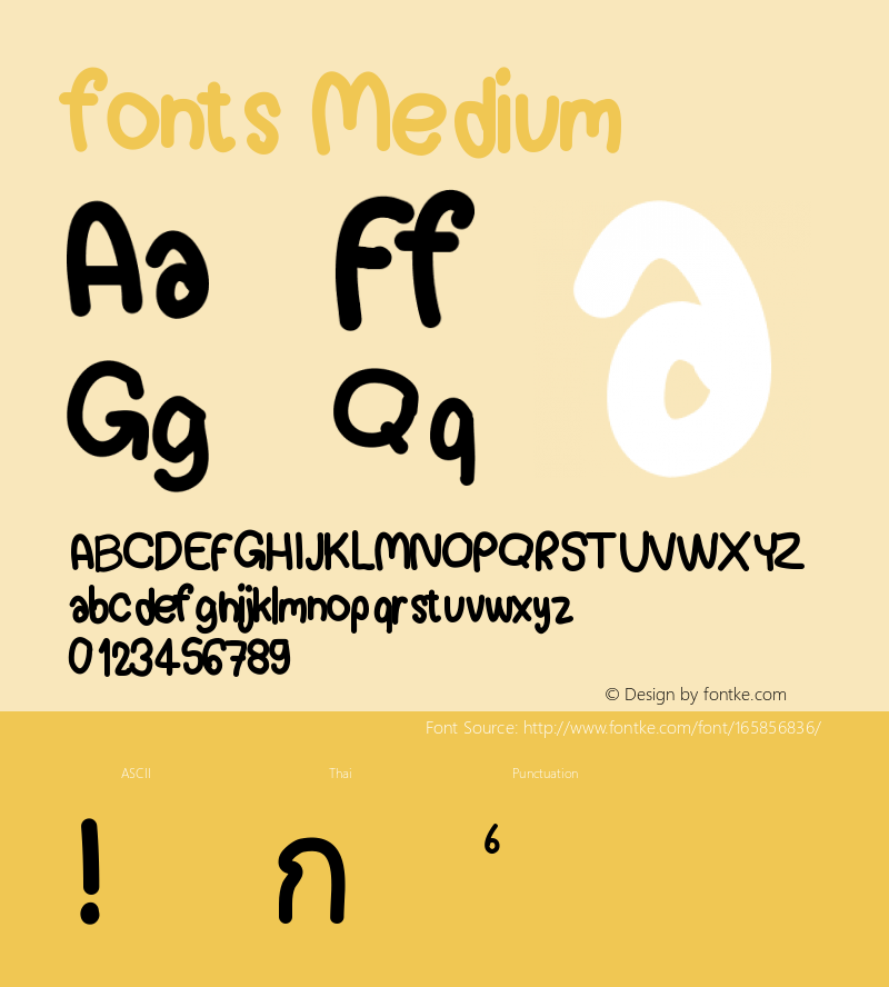 fonts Version 001.000 Font Sample