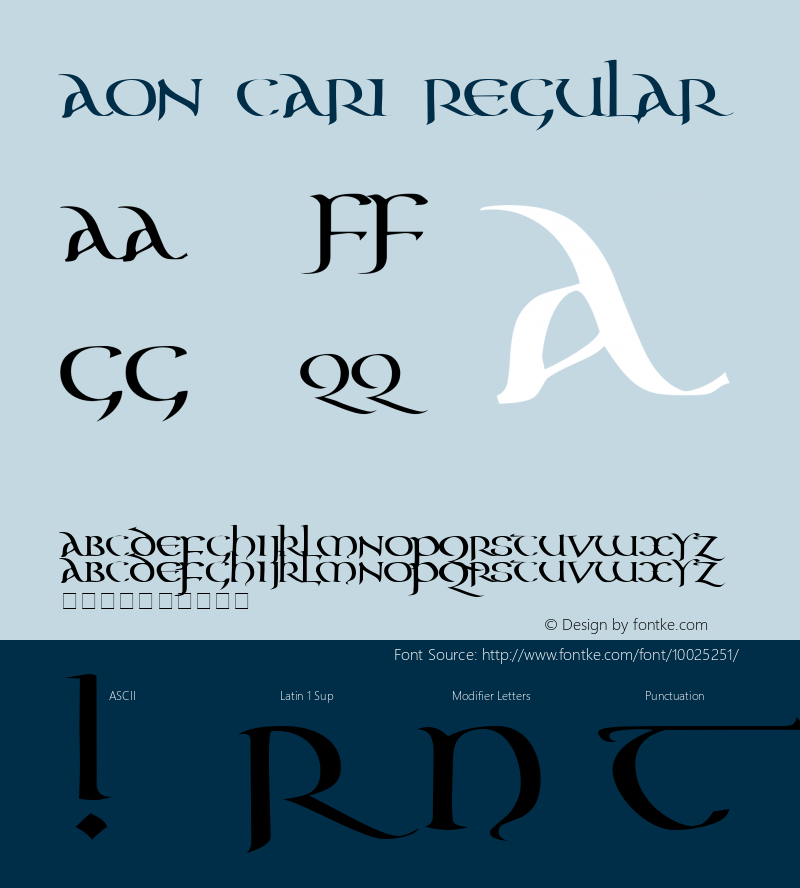 Aon Cari Regular 001.000 Font Sample