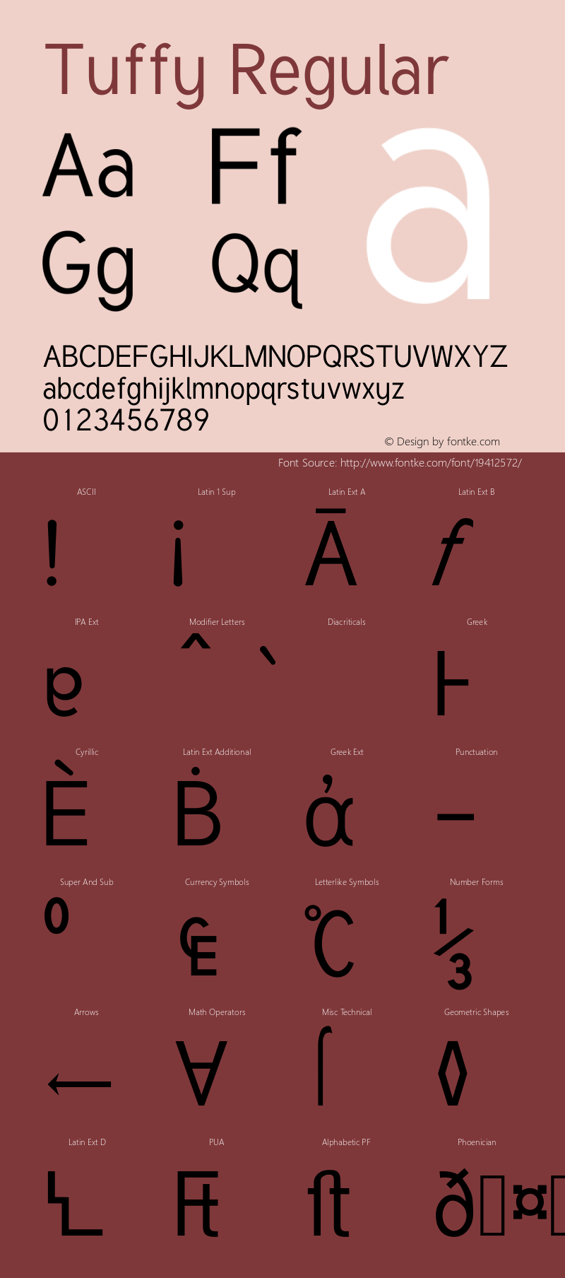 Tuffy Regular Version 001.270 Font Sample