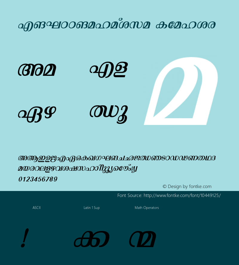 FML-TTMalavika Italic 1.0 Tue Jul 13 13:00:09 1999 Font Sample