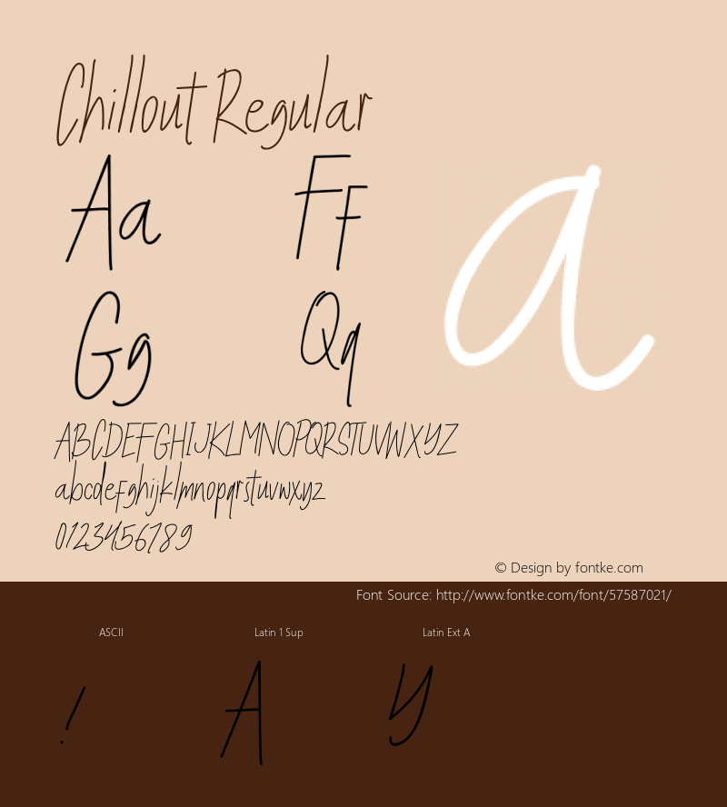 Chillout Version 1.002;Fontself Maker 3.3.0 Font Sample