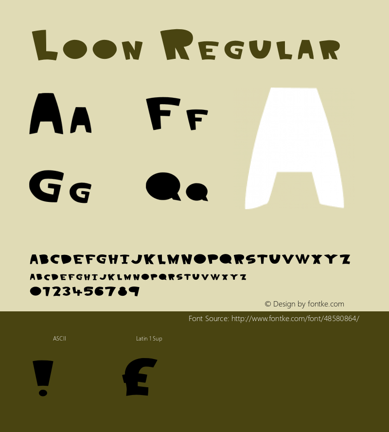 Loon Version 001.001 Font Sample