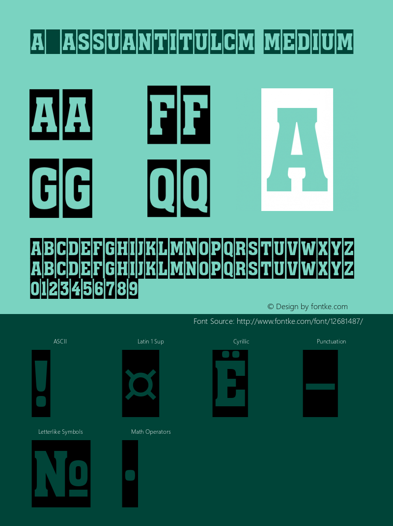 a_AssuanTitulCm Medium 001.001 Font Sample