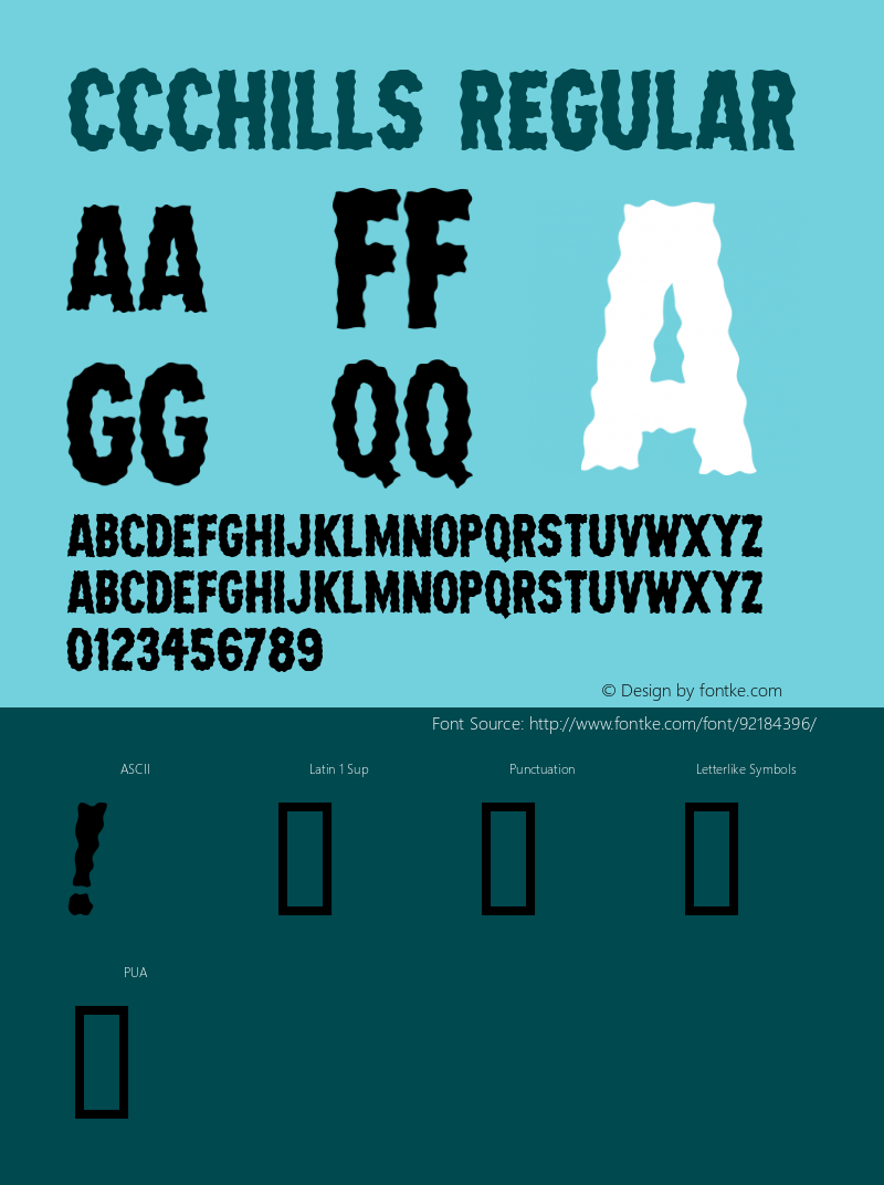 CCChills W05 Regular Version 4.10 Font Sample