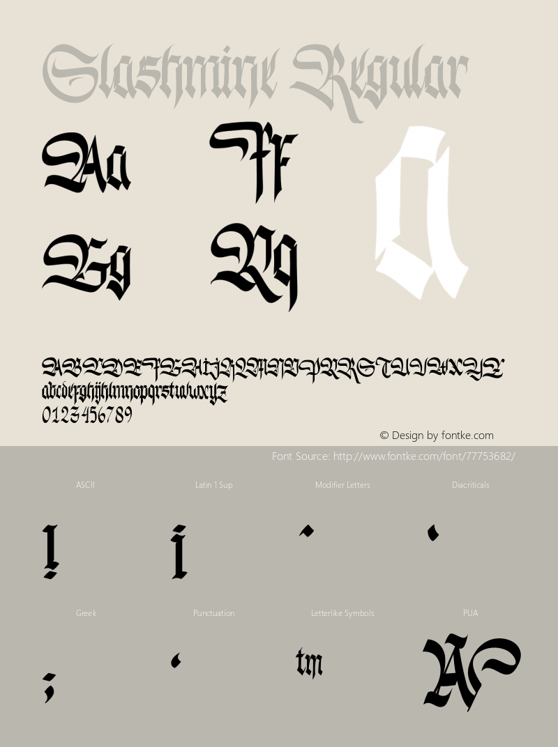 Slashmine Version 1.00;September 19, 2020;FontCreator 12.0.0.2552 64-bit Font Sample