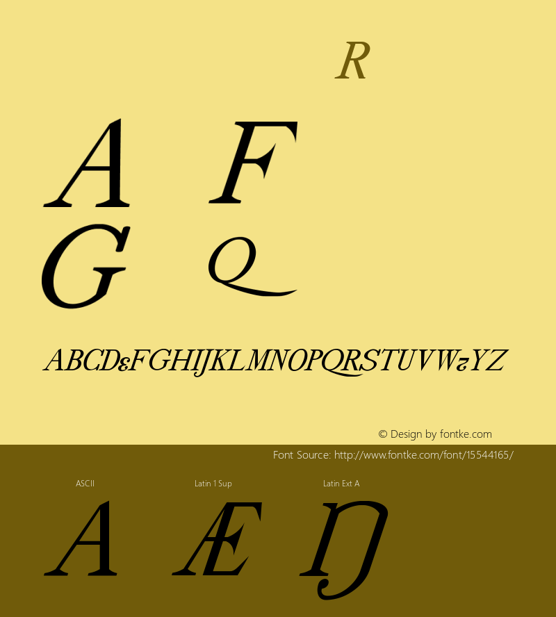 drmdozitsc11 Regular Version 001.001 Font Sample