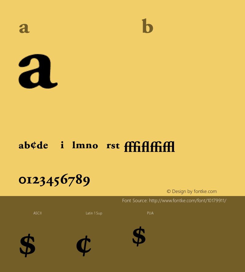 Adobe Garamond Bold 001.002 Font Sample