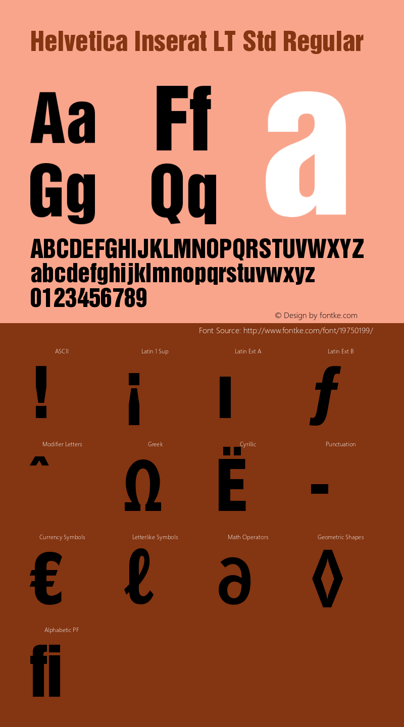 HelveticaInseratLTStd-Roman Version 2.025;PS 002.000;hotconv 1.0.51;makeotf.lib2.0.18671 Font Sample