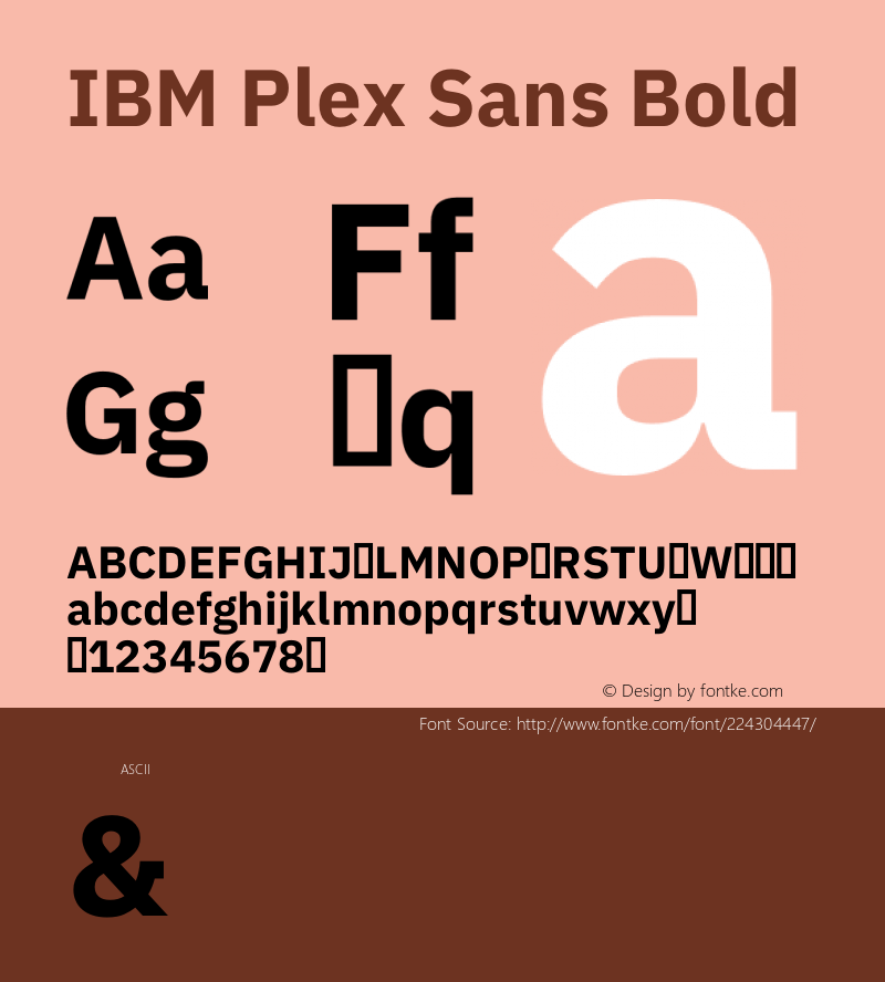 IBM Plex Sans Bold Version 3.2图片样张