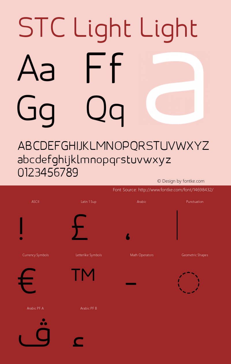 STC Light Light Version 1.028 October 2, 2014 Font Sample