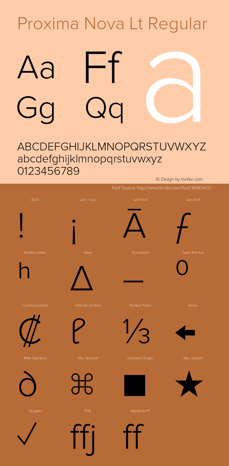 Proxima Nova Lt Regular Version 1.000;PS 001.000;hotconv 1.0.38 Font Sample