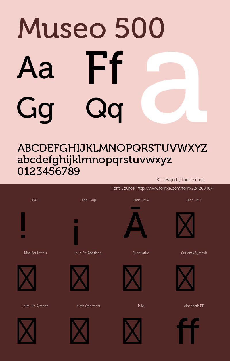 Museo-500 Version 002.003 Font Sample