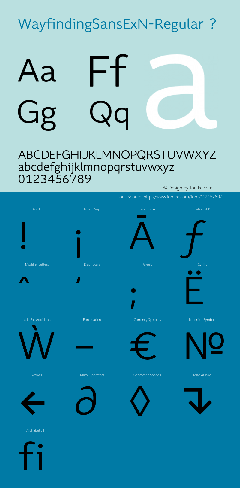 WayfindingSansExN-Regular ? Version 1.100;PS 001.100;hotconv 1.0.56;makeotf.lib2.0.21325;com.myfonts.fdi.wayfinding-sans-pro.wayfinding-sans-ex-n-regular.wfkit2.3Rr5 Font Sample