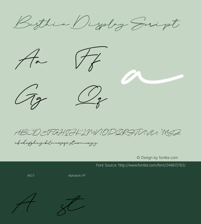 Besthia Display Script Version 1.000图片样张