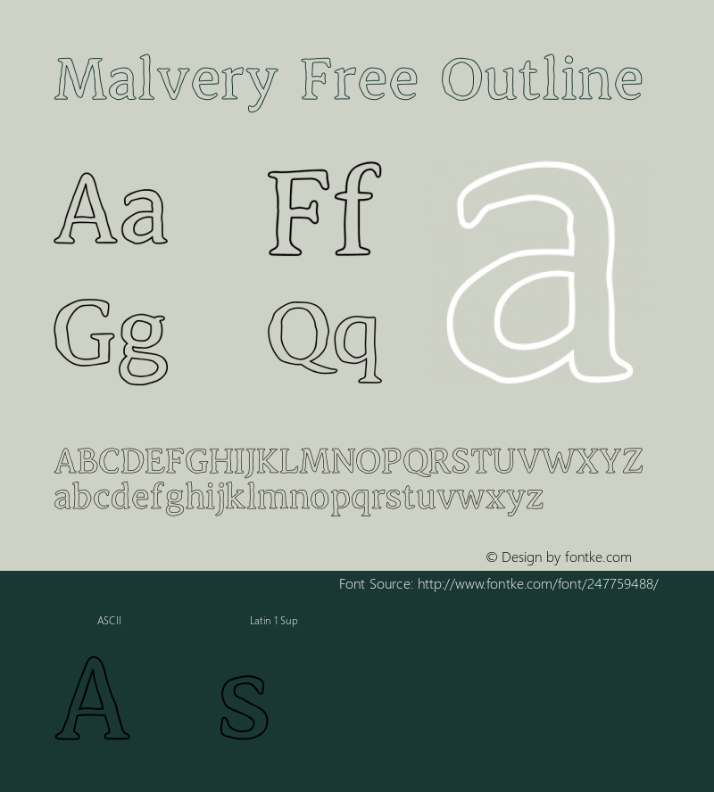 Malvery-Outline Version 1.003;Fontself Maker 3.1.0图片样张