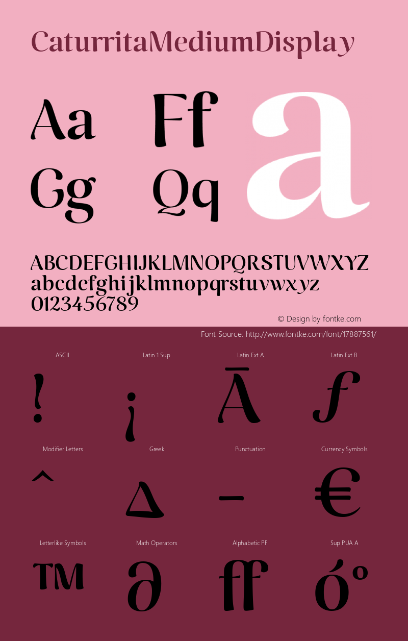 CaturritaMediumDisplay ☞ 001.000;com.myfonts.easy.armasen.caturrita-display.medium.wfkit2.version.46dR Font Sample