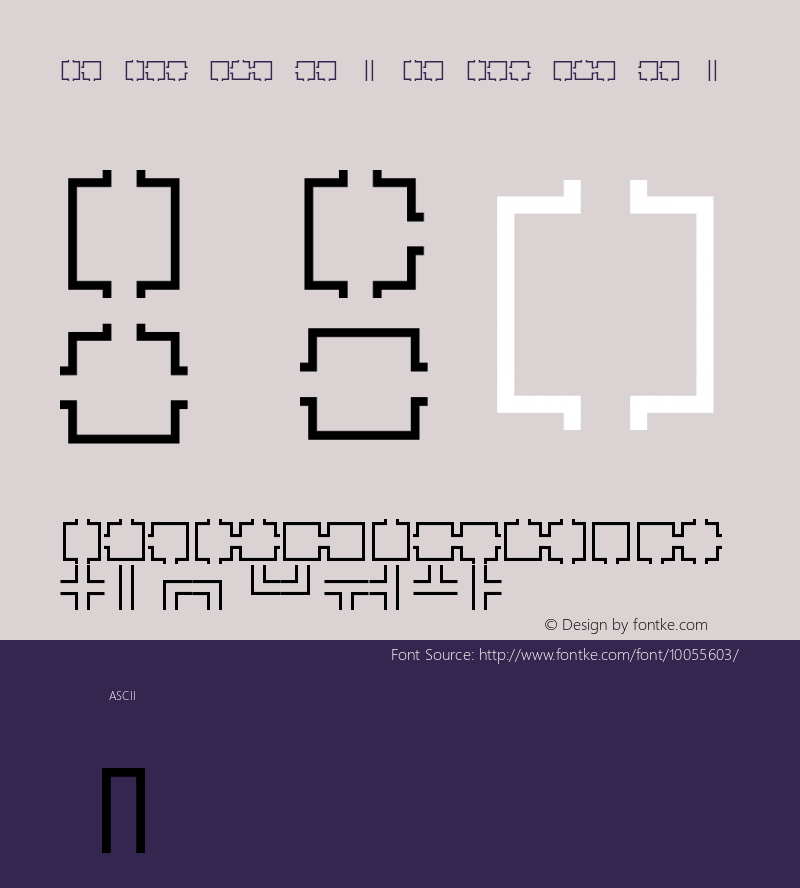 Maze Maker Dungeon Level 1F Maze Maker Dungeon Level 1F Version 1.00 Font Sample