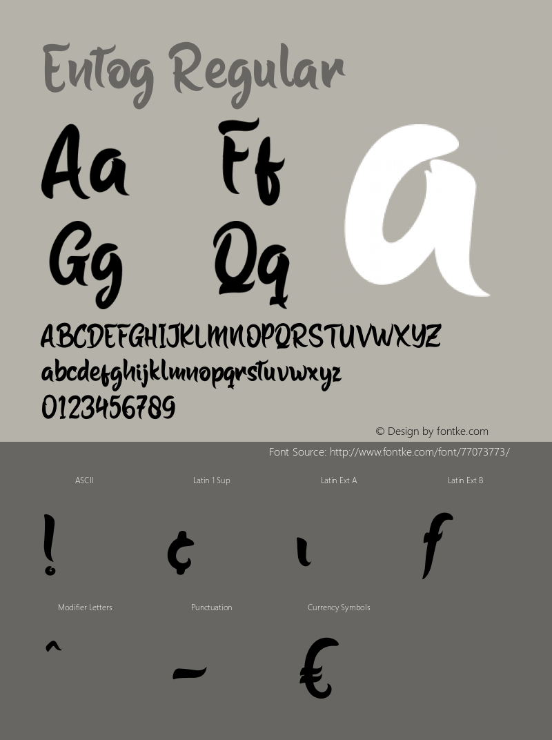 Entog Version 1.003;Fontself Maker 3.5.1 Font Sample