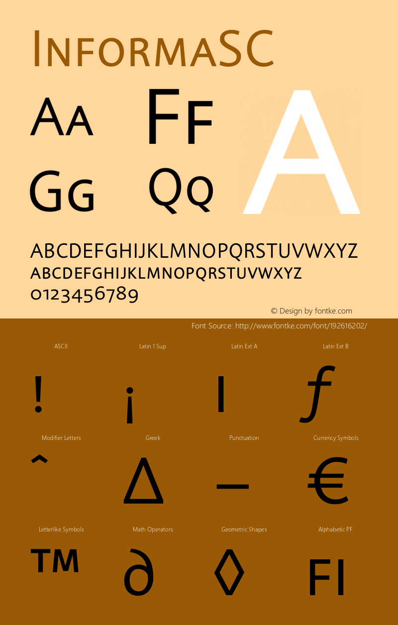 ☞Informa SC Version 1.000;com.myfonts.canadatype.informa.sc.wfkit2.3sK5图片样张