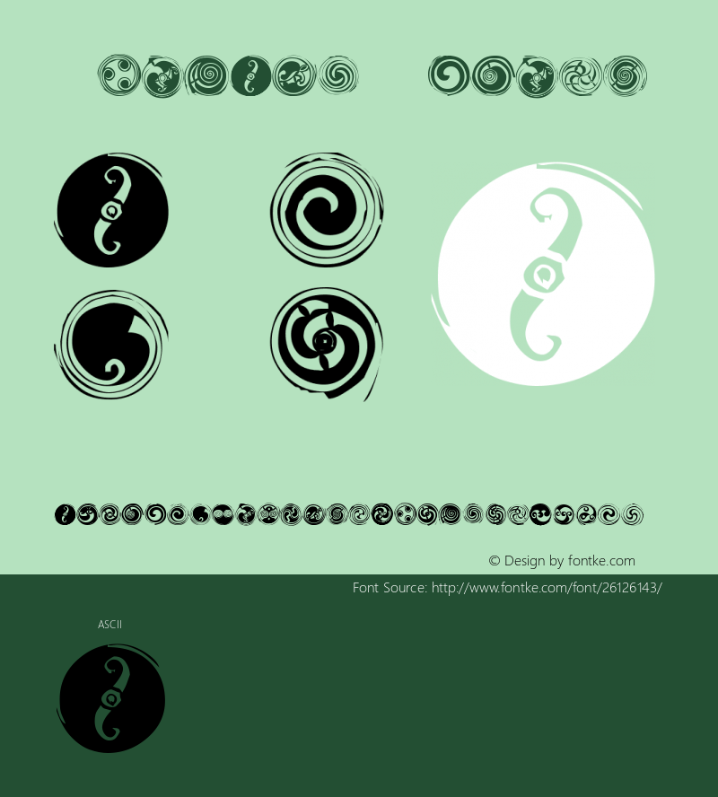 Spirals 001.000 Font Sample