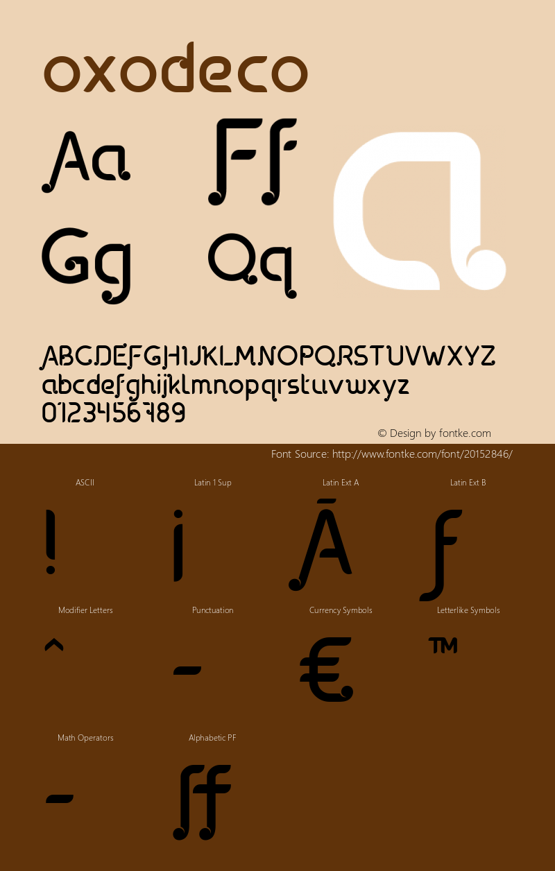 ☞oxodeco Version 001.001 ;com.myfonts.easy.typedepot.oxo.deco.wfkit2.version.3rr3 Font Sample