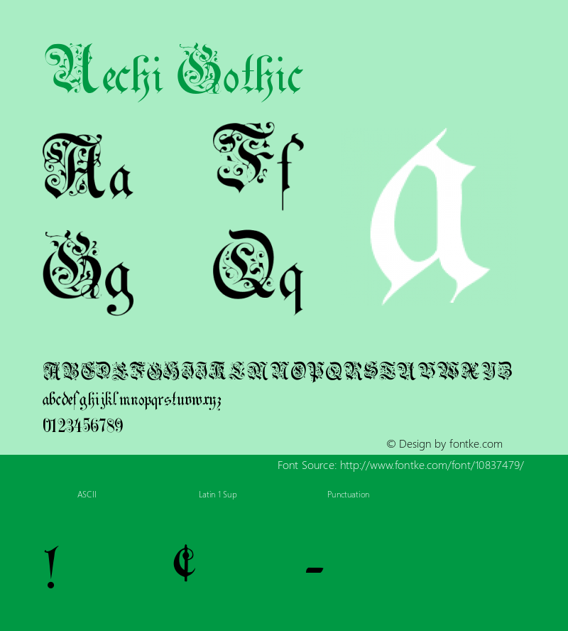 Uechi Gothic Version 001.000 Font Sample