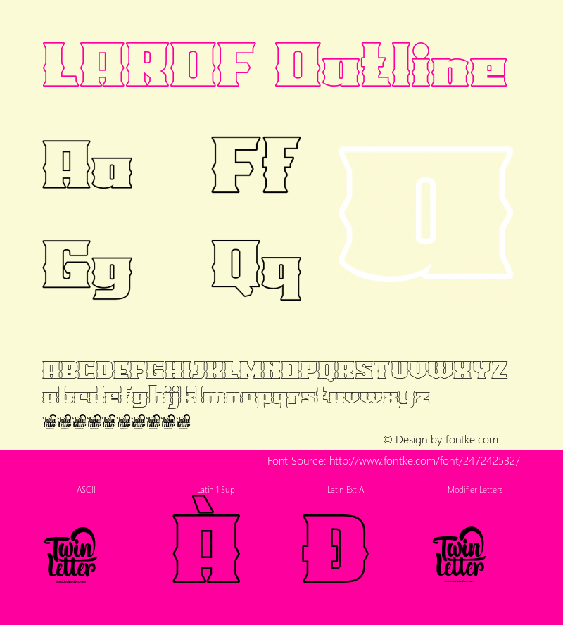 LAROF Outline Version 1.000图片样张