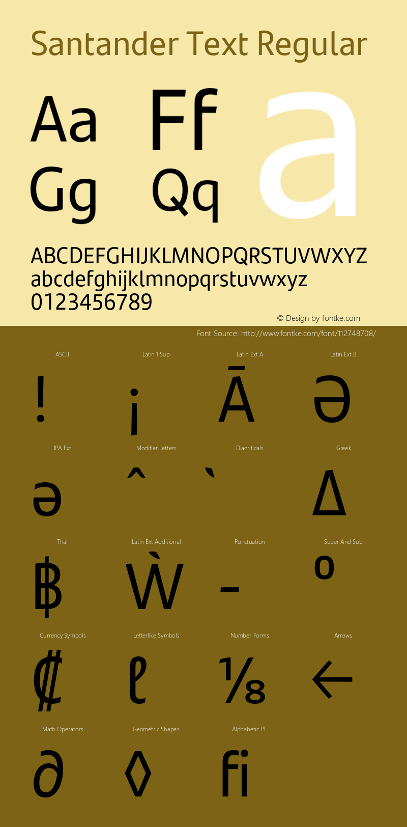 SantanderText-Regular Version 1.000 | wf-rip DC20181015 Font Sample