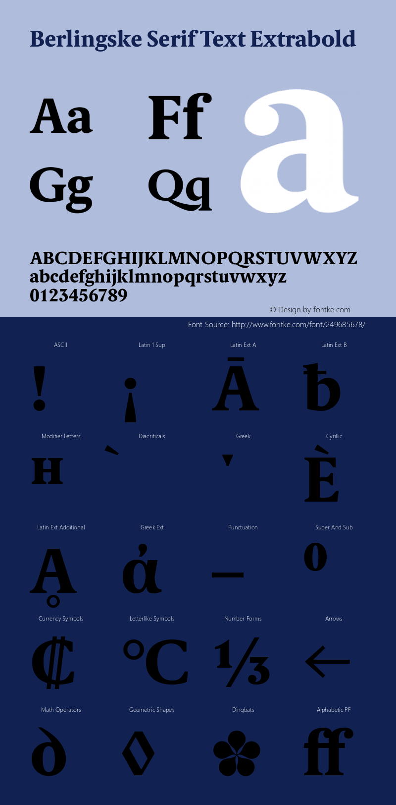 Berlingske Serif Text Extrabold Version 2.000图片样张