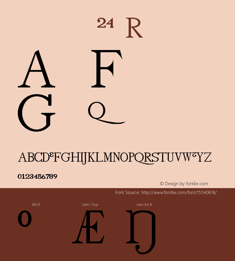 drmfigs24 Regular Version 001.001 Font Sample