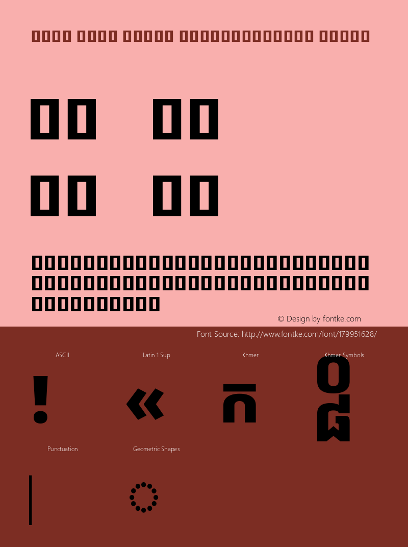 Noto Sans Khmer SemiCondensed Black Version 2.001图片样张