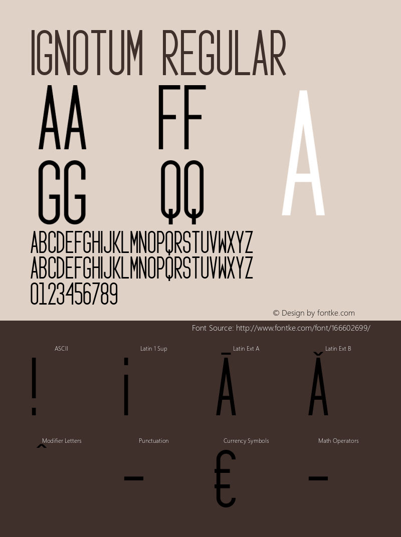 Ignotum 0.10 Font Sample