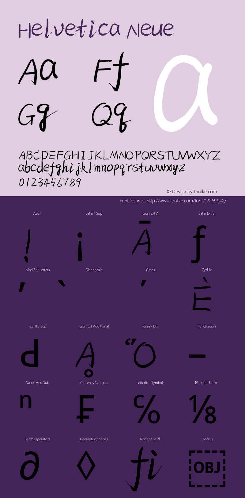 Helvetica Neue 瘦斜体 10.0d35e1 Font Sample