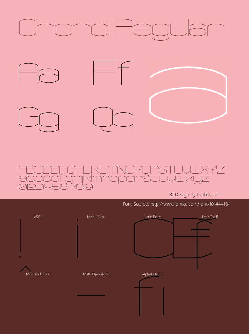 Chord Regular Version 1.000;PS 001.000;hotconv 1.0.38 Font Sample