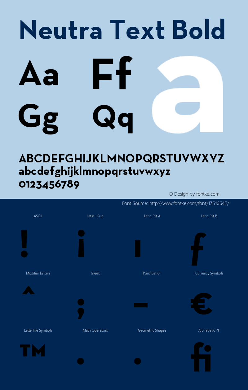 Neutra Text Bold OTF 1.000;PS 001.000;Core 1.0.29 Font Sample