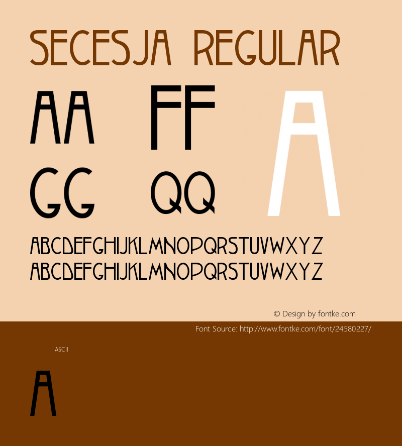 Secesja 001.000 Font Sample