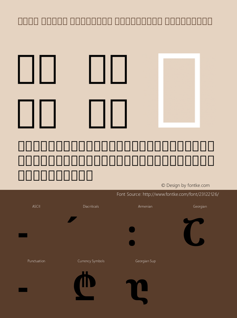 Noto Serif Georgian Condensed ExtraBold Version 1.902 Font Sample