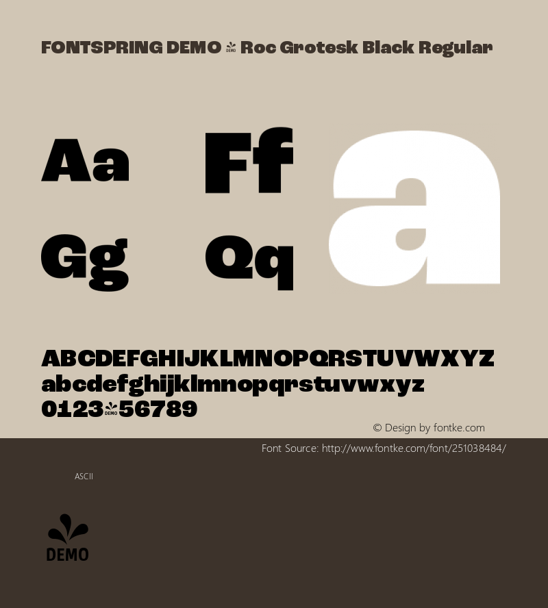 FSP DEMO - Roc Grotesk Black Regular Version 1.000;PS 001.000;hotconv 1.0.88;makeotf.lib2.5.64775图片样张