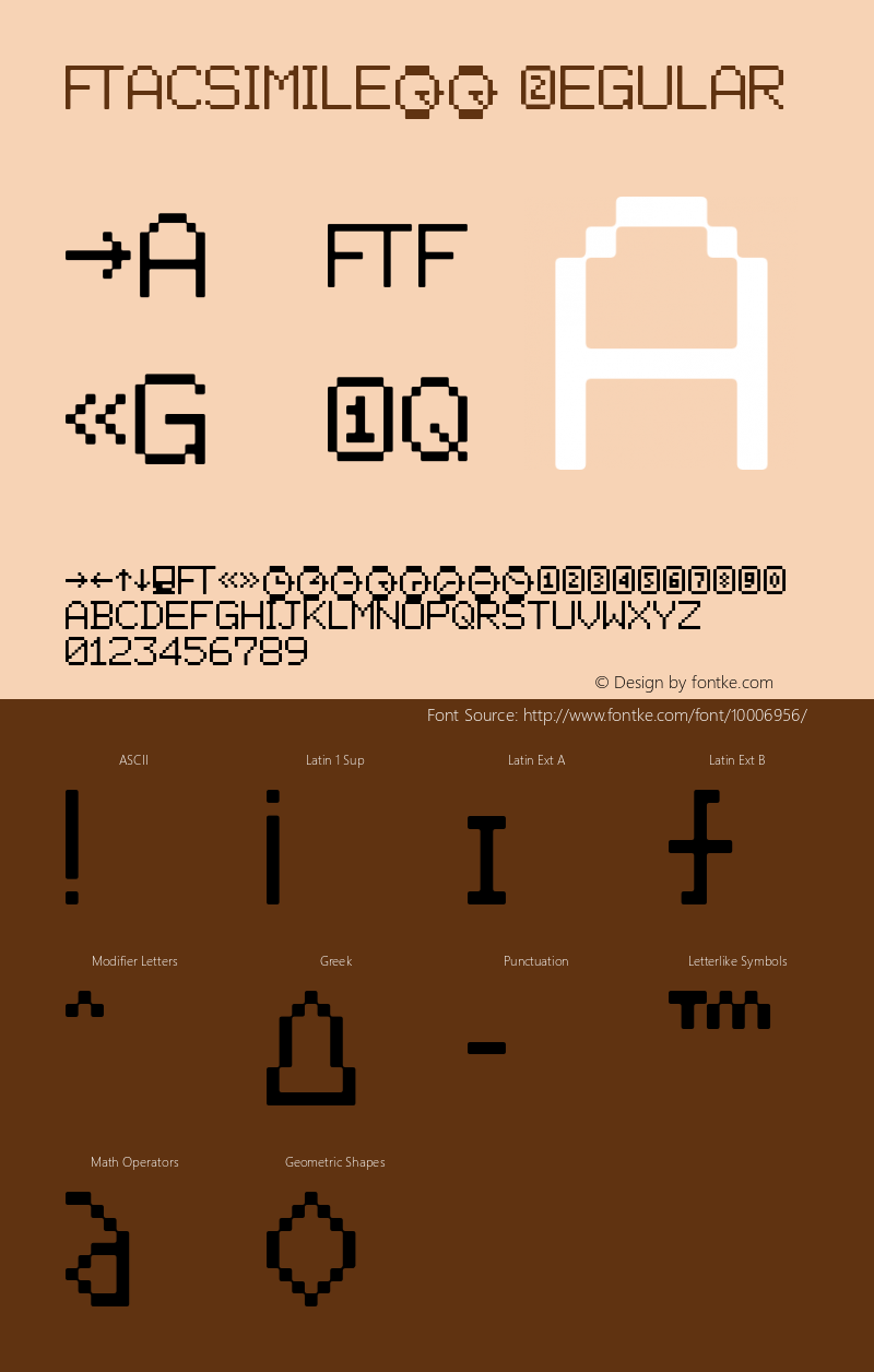 FacsimileLL Regular Altsys Fontographer 4.1 06.02.1996 Font Sample