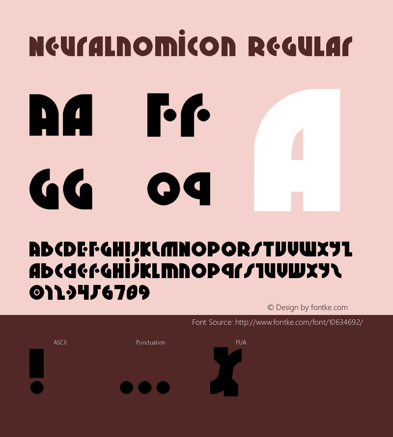 Neuralnomicon Regular 1 Font Sample