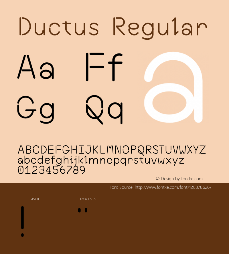 Ductus Version 001.000 Font Sample