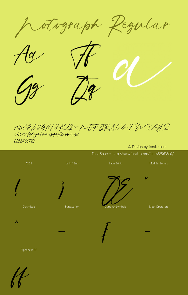 Notograph Version 1.00;October 26, 2020;FontCreator 13.0.0.2683 64-bit Font Sample