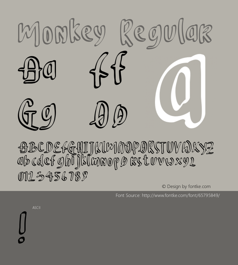 Monkey Version 1.001;Fontself Maker 1.1.0 Font Sample