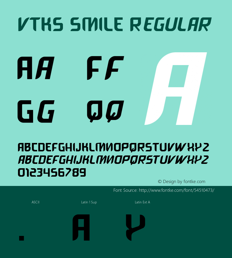 VTKS SMILE Version 1.002;Fontself Maker 3.4.0 Font Sample