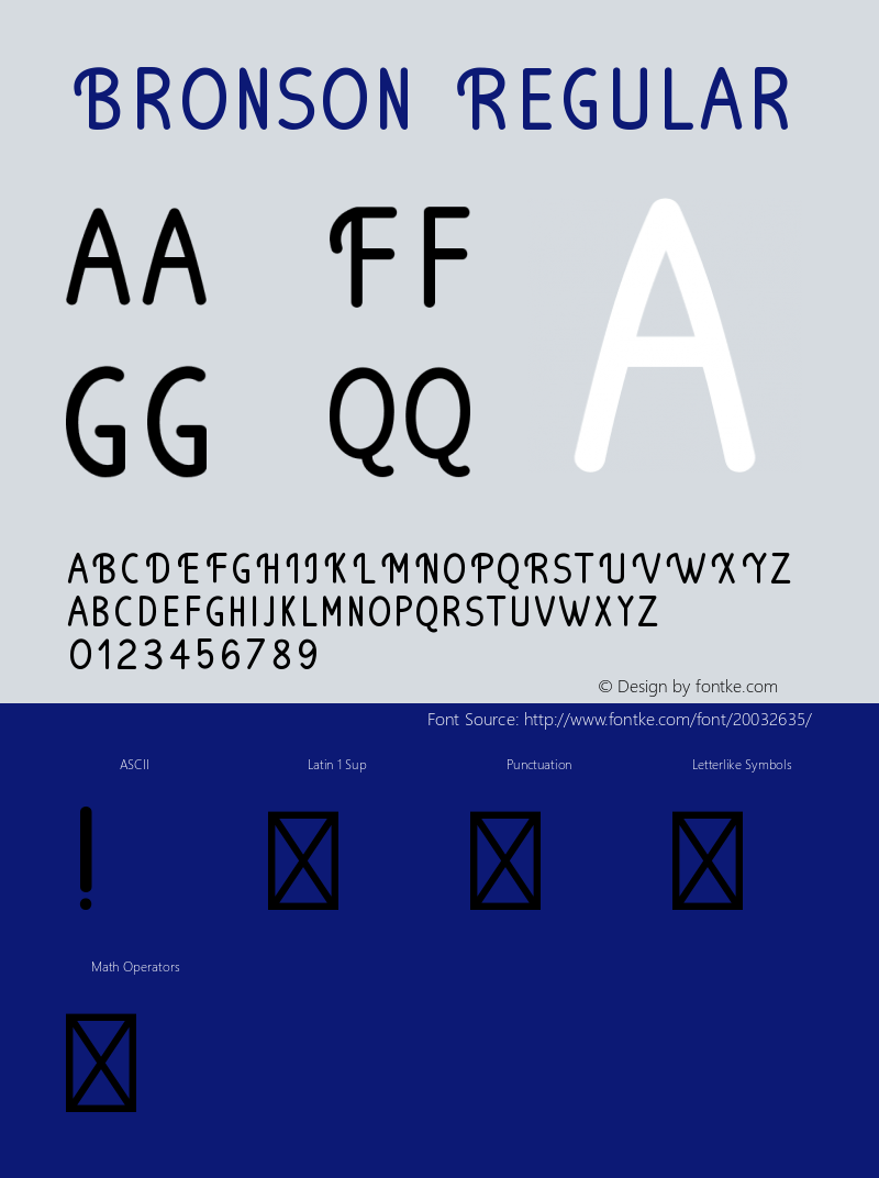 Bronson Version 1.000;PS 001.000;hotconv 1.0.70;makeotf.lib2.5.58329 Font Sample