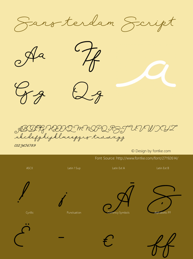 Sansterdam-Script Version 1.002;Fontself Maker 3.0.0-3 Font Sample