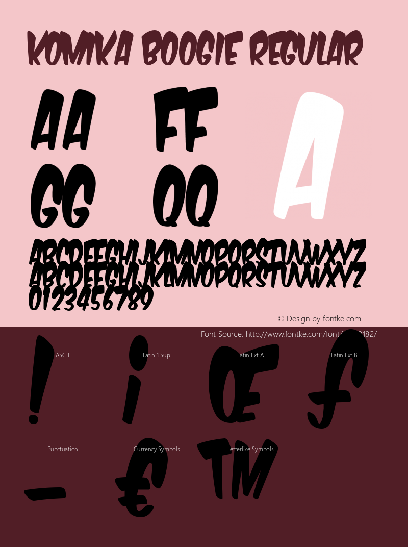 Komika Boogie Regular 2.0 Font Sample